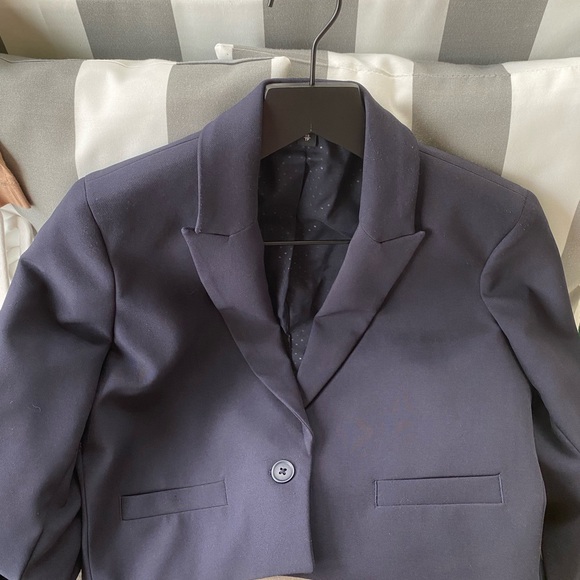Express Navy Cropped Blazer! - Picture 10 of 10